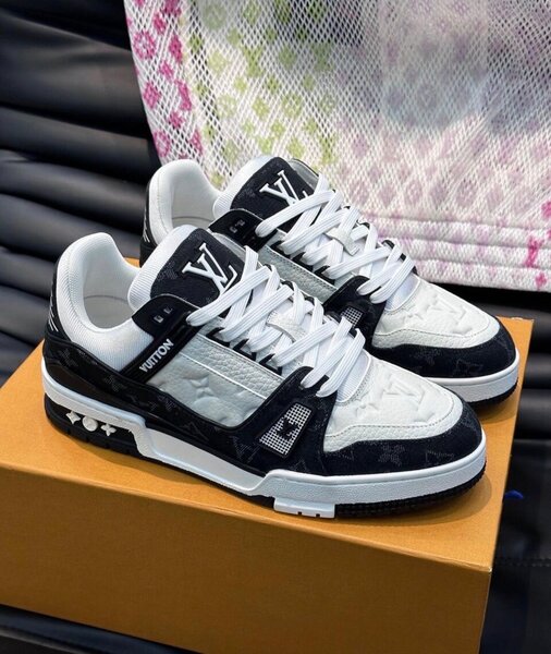 Sneakers de luxe en cuir