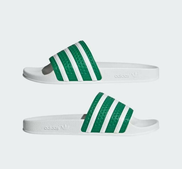 Sandales Adidas vertes blanches