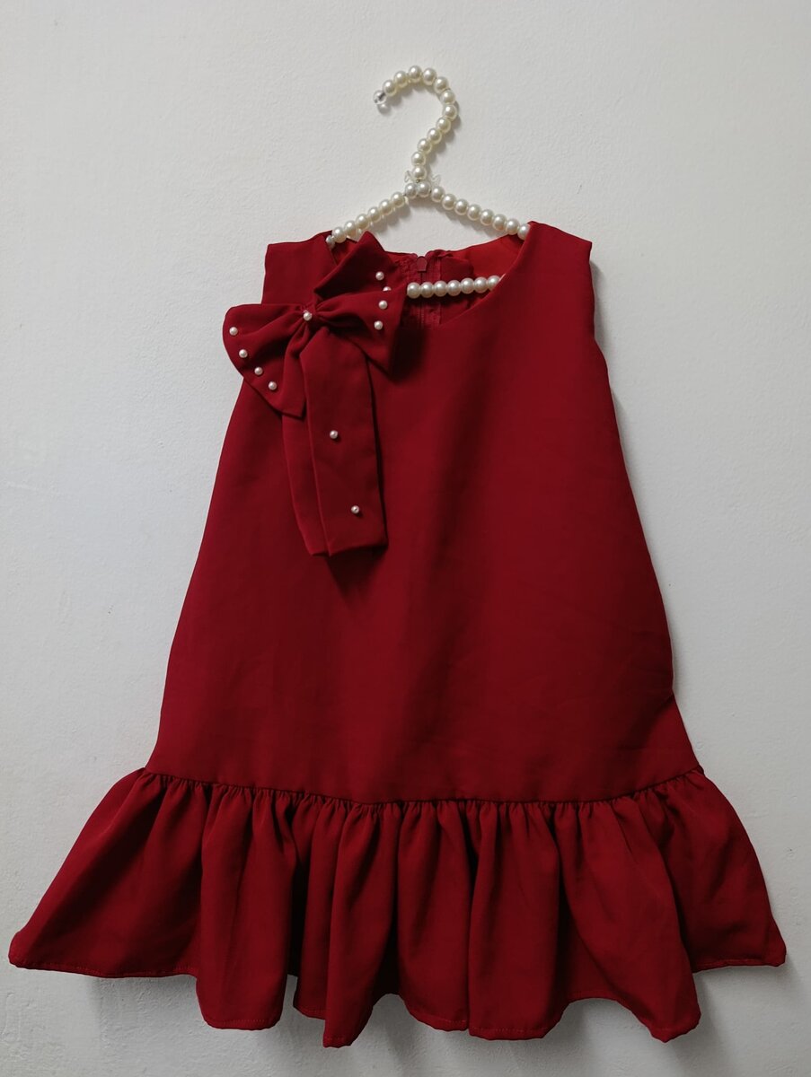 Robe Enfant avec Nœud Élégant