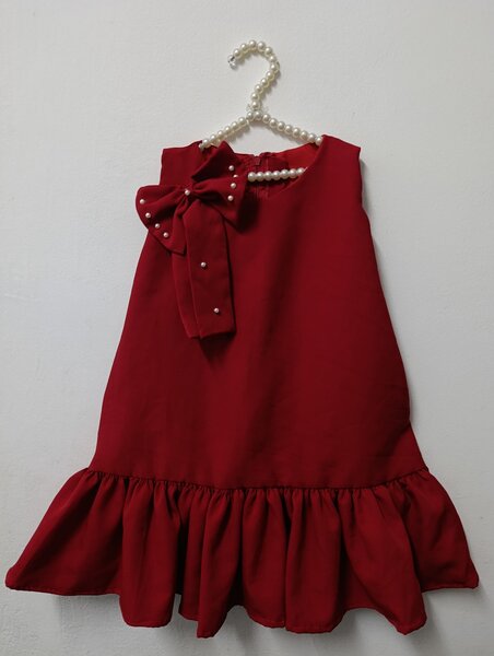 Robe Enfant avec Nœud Élégant