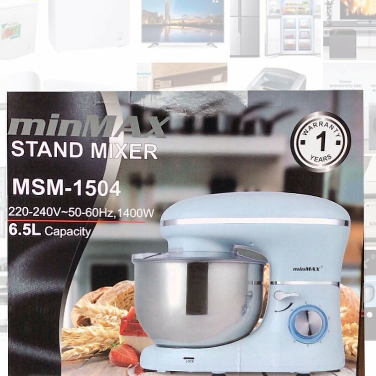 MinMax Stand cake mixer 6.5 Liters Capacity