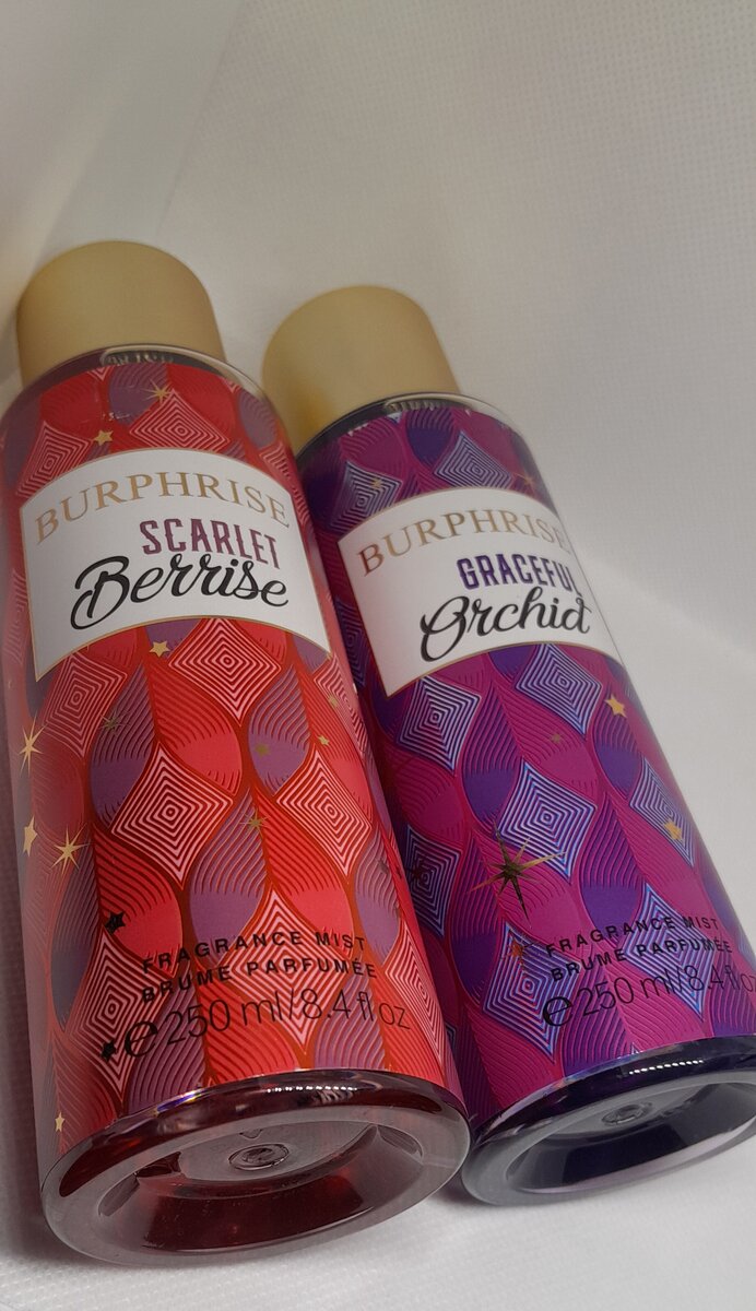 Burphrise fine fragrance mists