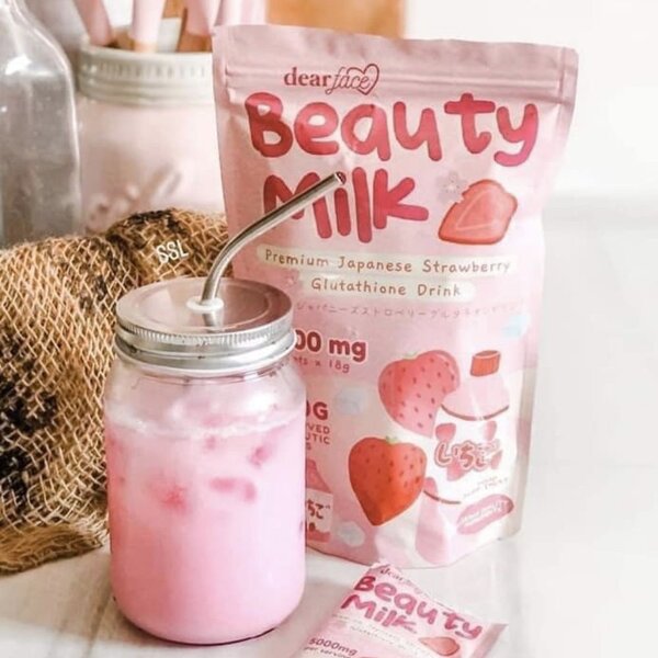 Beauty Milk Fraise Glutathione