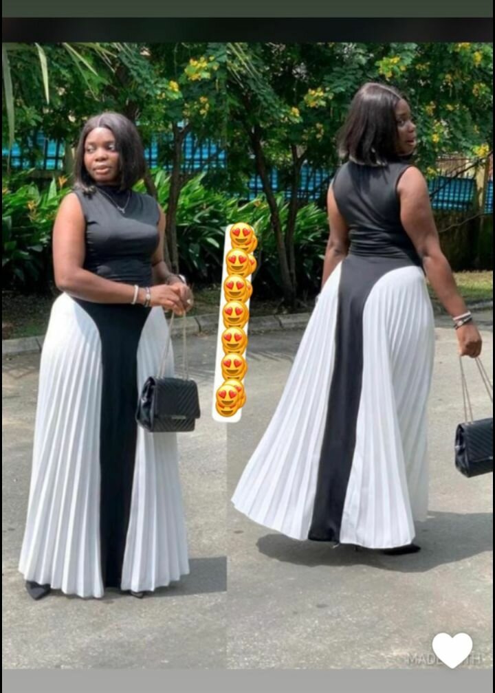 Robe plissée élégante