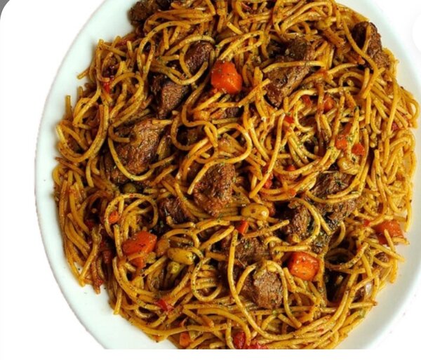 Spécialité spaghettis,poisson