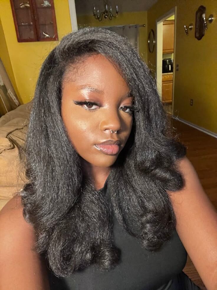 Extensions de cheveux naturels noirs