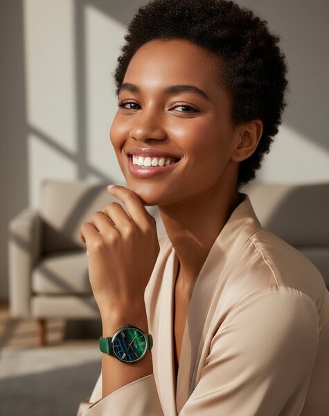 Montre Curren verte, femme