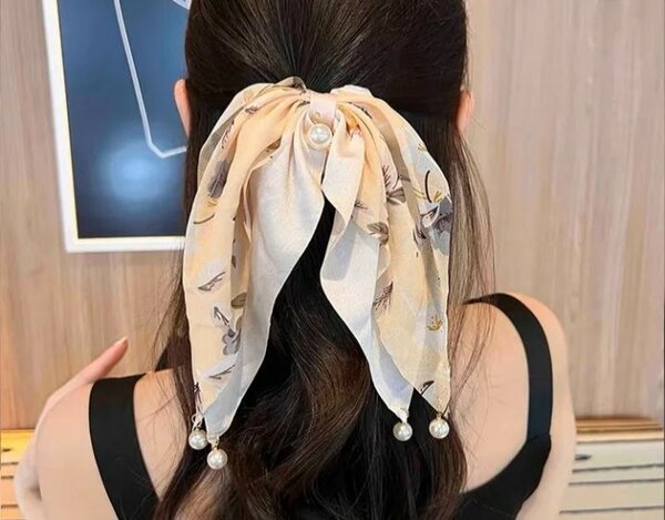 Élastique à cheveux perlé