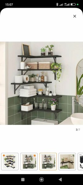 Étagères murales d'angle modernes