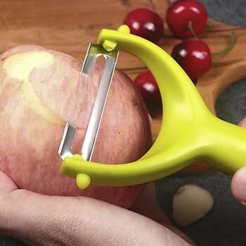 Pack of 1 Vegetable Peeler Fruit Peeler Multifunction Stainless Steel Blades and hard Plastic Handle (Pack of 2)