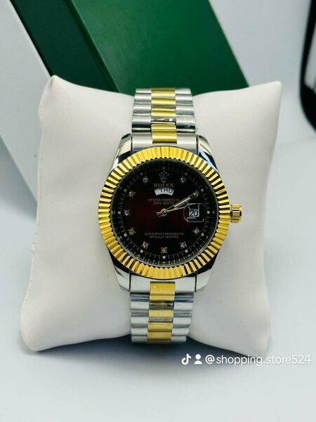 Rolex rouge deux tons homme