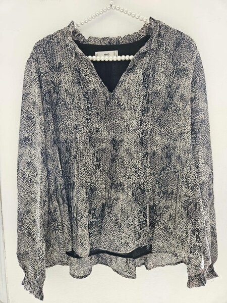 Blouse ample imprimé serpent