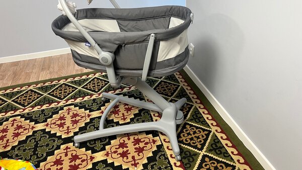 Кроватка+люлька+стульчик для кормления от CHICCO.  Кокон...