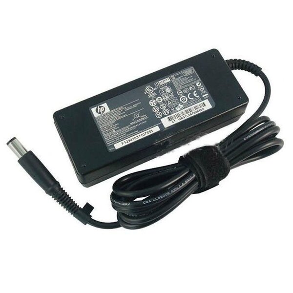 Chargeur HP ordinateur portable gros bout + Câble.
