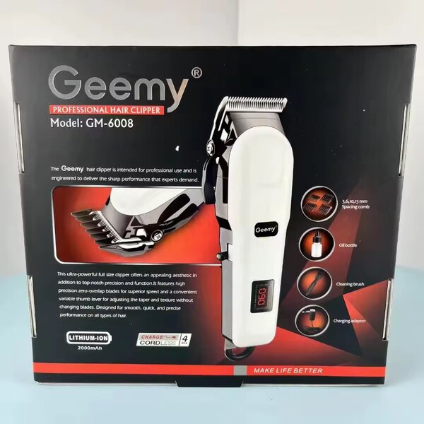 Geemy GM-6008 Tondeuse Professionnelle