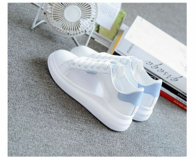 Baskets blanches respirantes