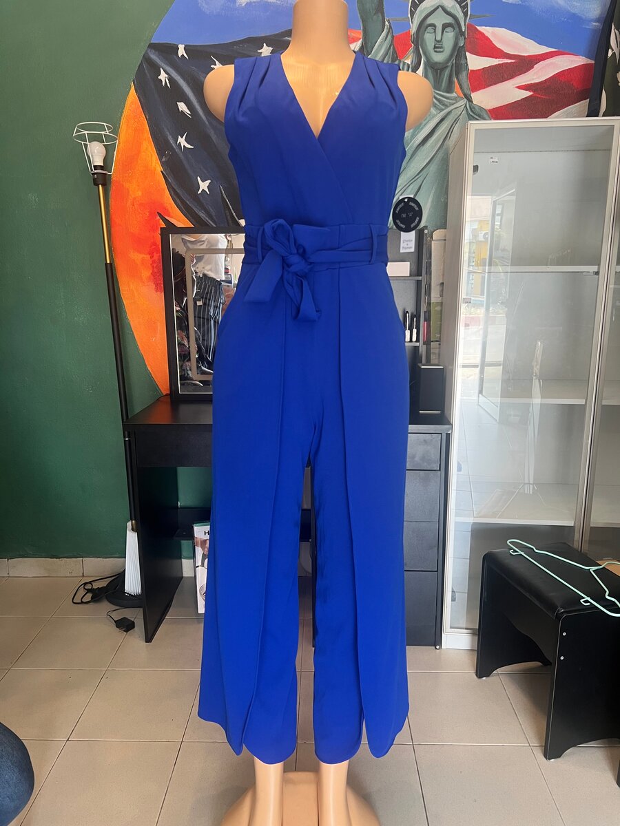 Combinaison élégante bleu femme