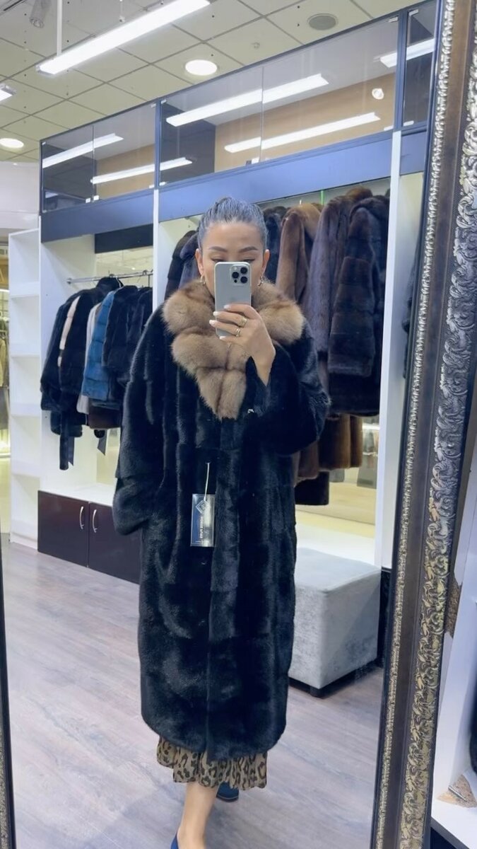 Шикарная норка с соболью