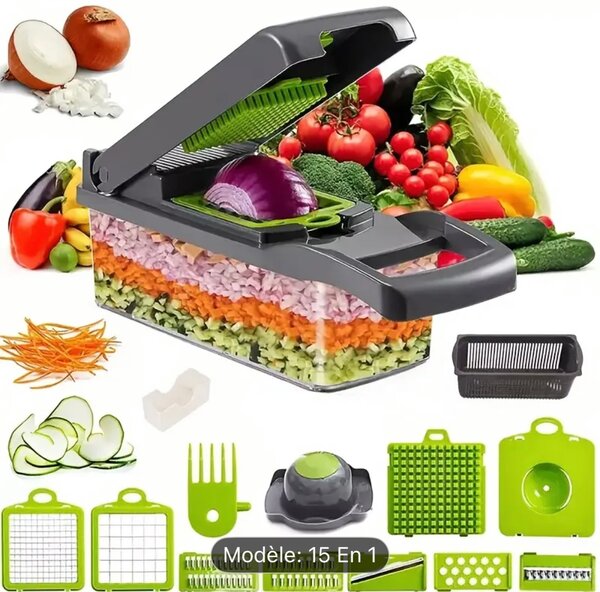 Hachoir de légumes 15 en 1
