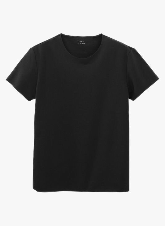 T-shirt noire classique unisexe