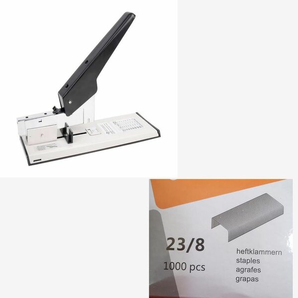 Agrafeuse à Bras Long Capacité 100 Feuille Et  Un Paquet D'Agrafe