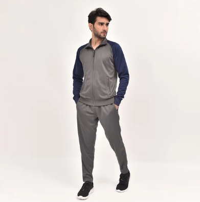 Men's Tracksuit charcoal & navy RapidDry Fit
