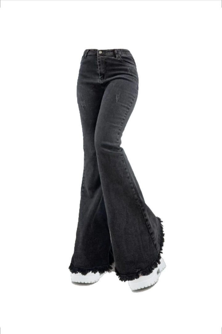 Jeans évasés tendance femme