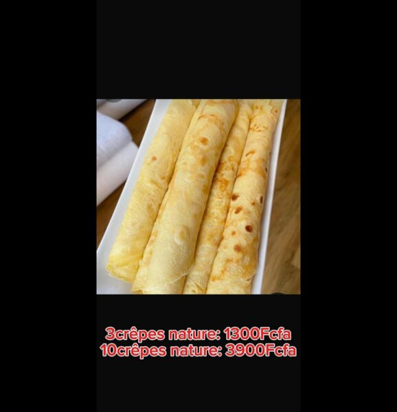 Crêpes naturelles savoureuses