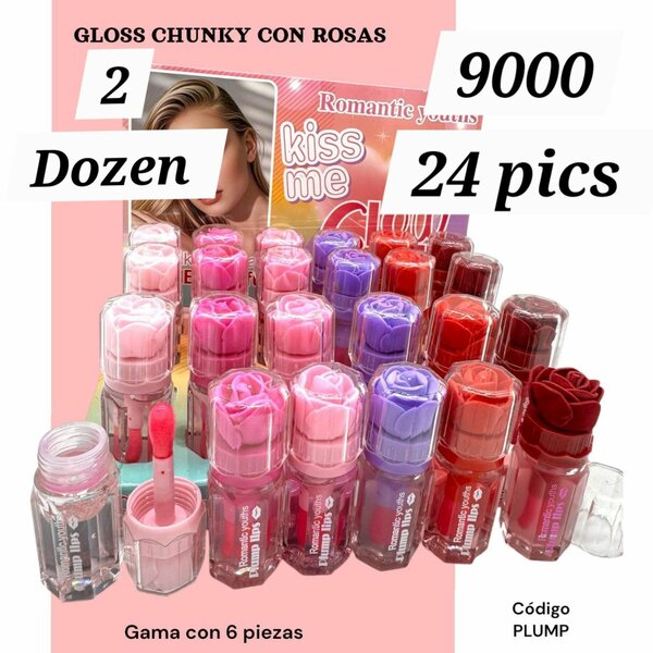 Rose Lip Gloss Set