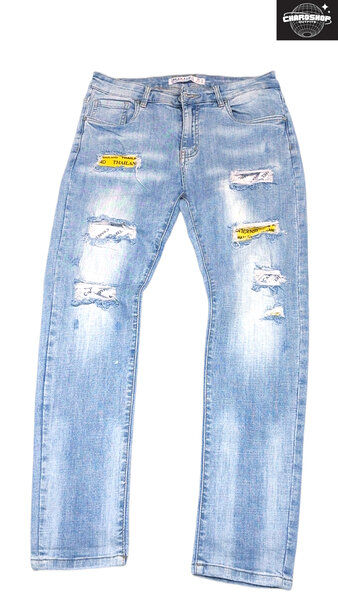 Jeans délavés style tendance