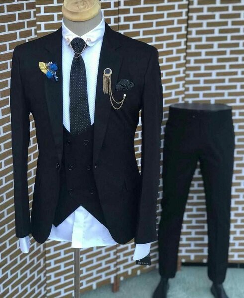 black men's suit