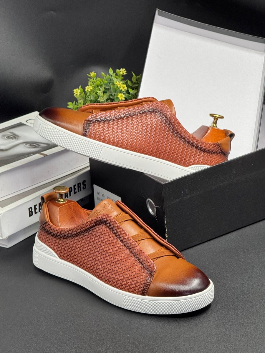 BERLUTI BROWN AND WHITE