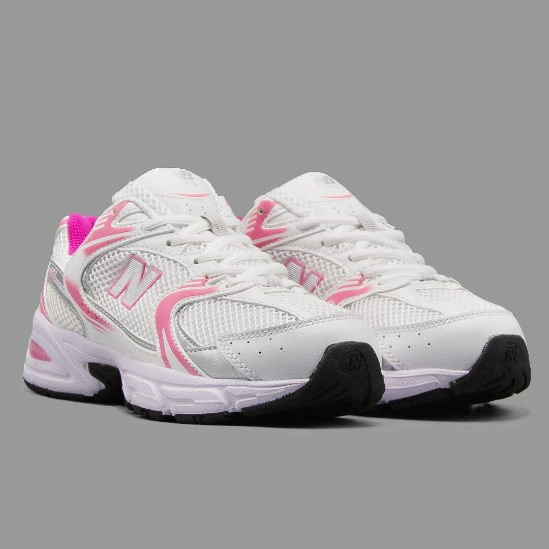 Sneakers blancs et roses femme