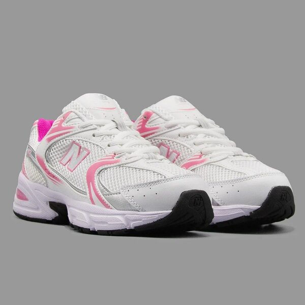 Sneakers blancs et roses femme
