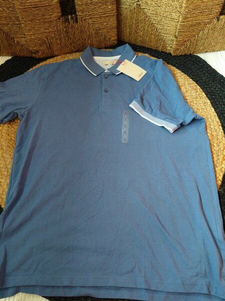 Polo bleu pour homme Celio