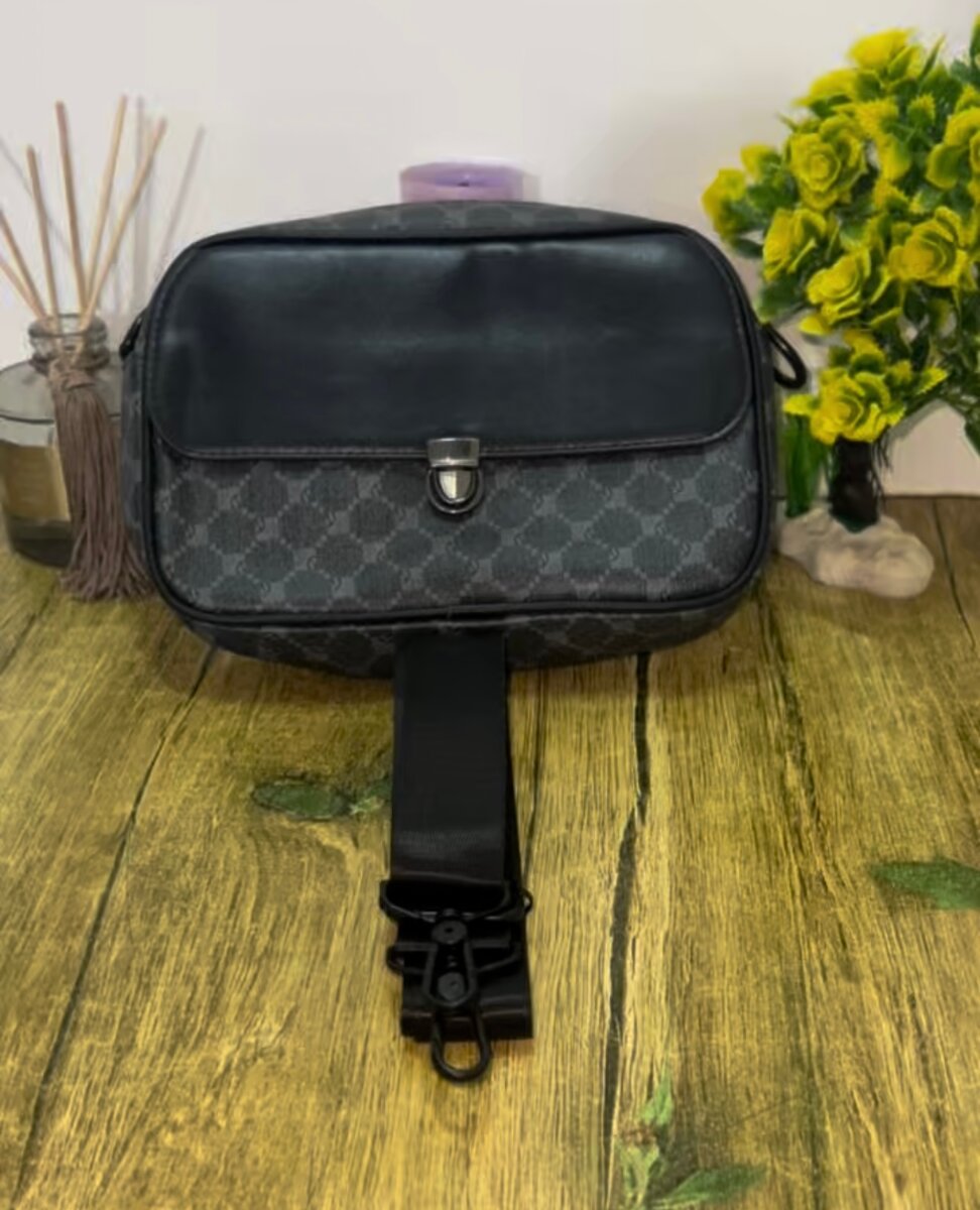 Sac banane noir homme