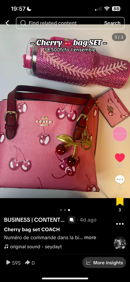 Cherry Bag Set by Coach