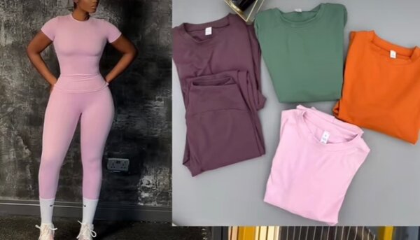 Ensemble de sport féminin élégant