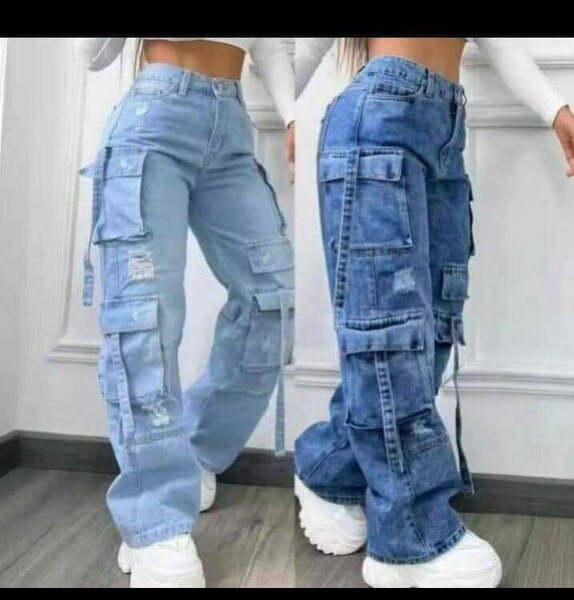 Jeans cargo femme tendance