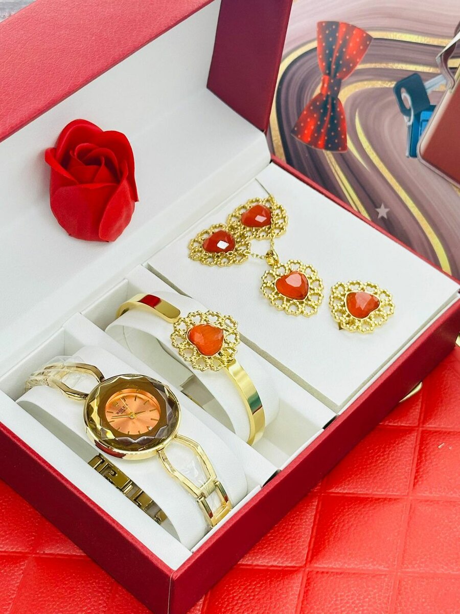 Set de Montre et Bijoux Éclatant