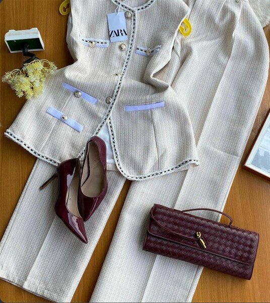 Sac pochette en cuir tressé