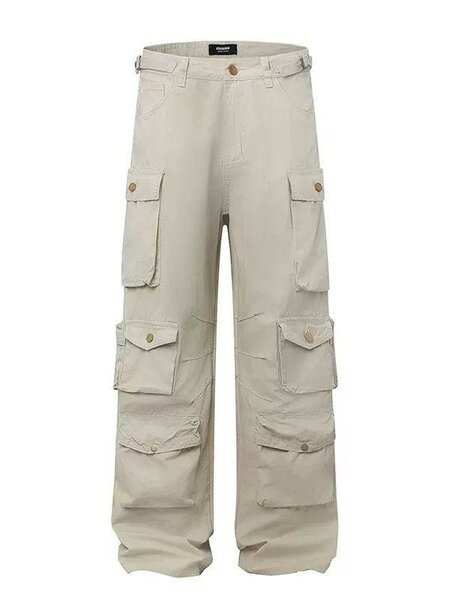 Pantalons cargo beige