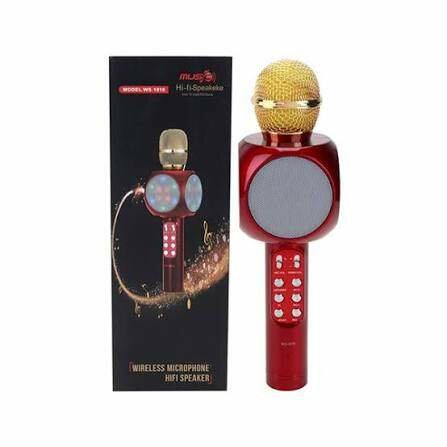 Microphone karaoké sans fil LED