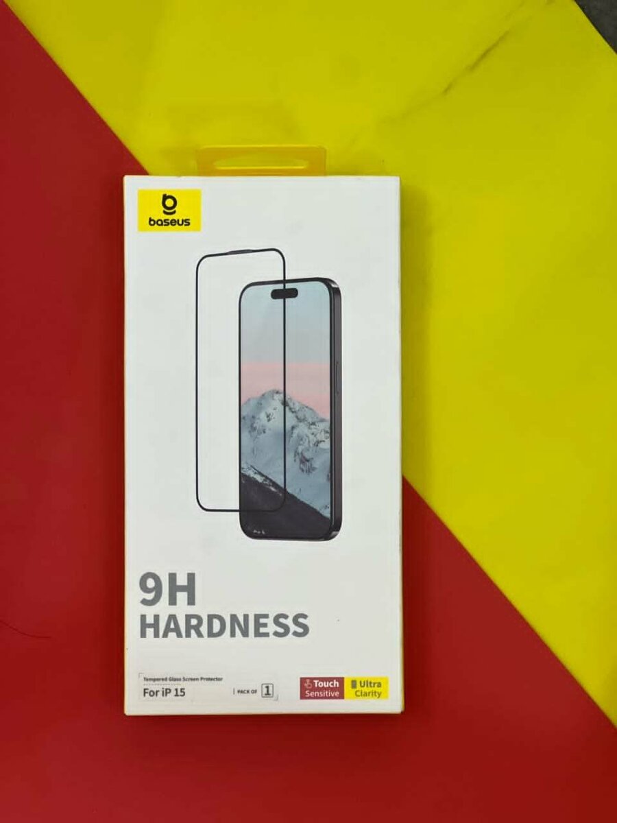 Baseus hd tempered glass Protector for iphone 15 and 15 pro