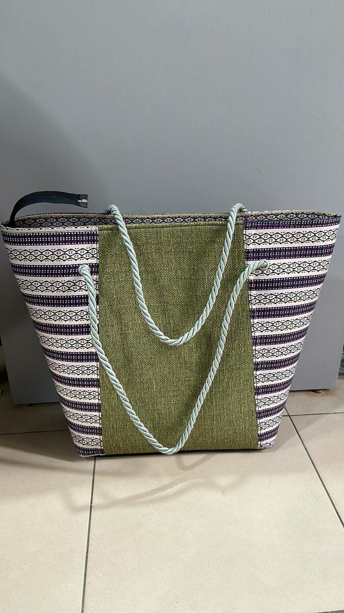 Sac de plage en toile colorée