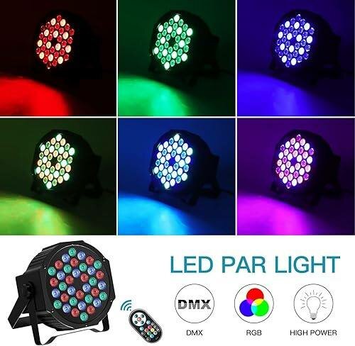 Projecteur LED PAR DMX RGB