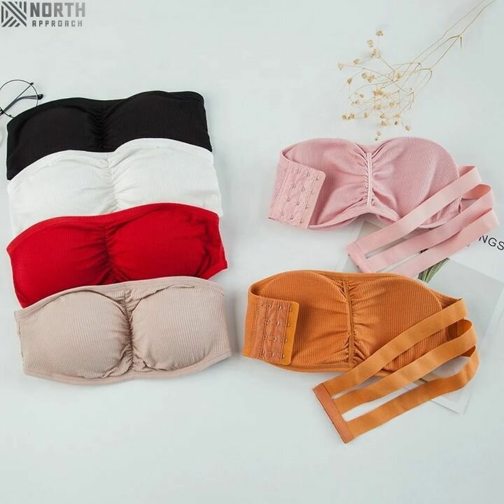 Bandeaux sans bretelles colorés