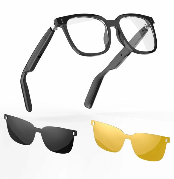 Lunettes intelligentes audio avec verres interchangeables