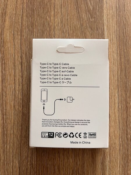 Câble USB-C Vers USB-C Rapide
