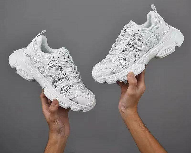 Baskets Dior en cuir blanc